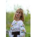Embroidered blouse "Olvia: pansies"
